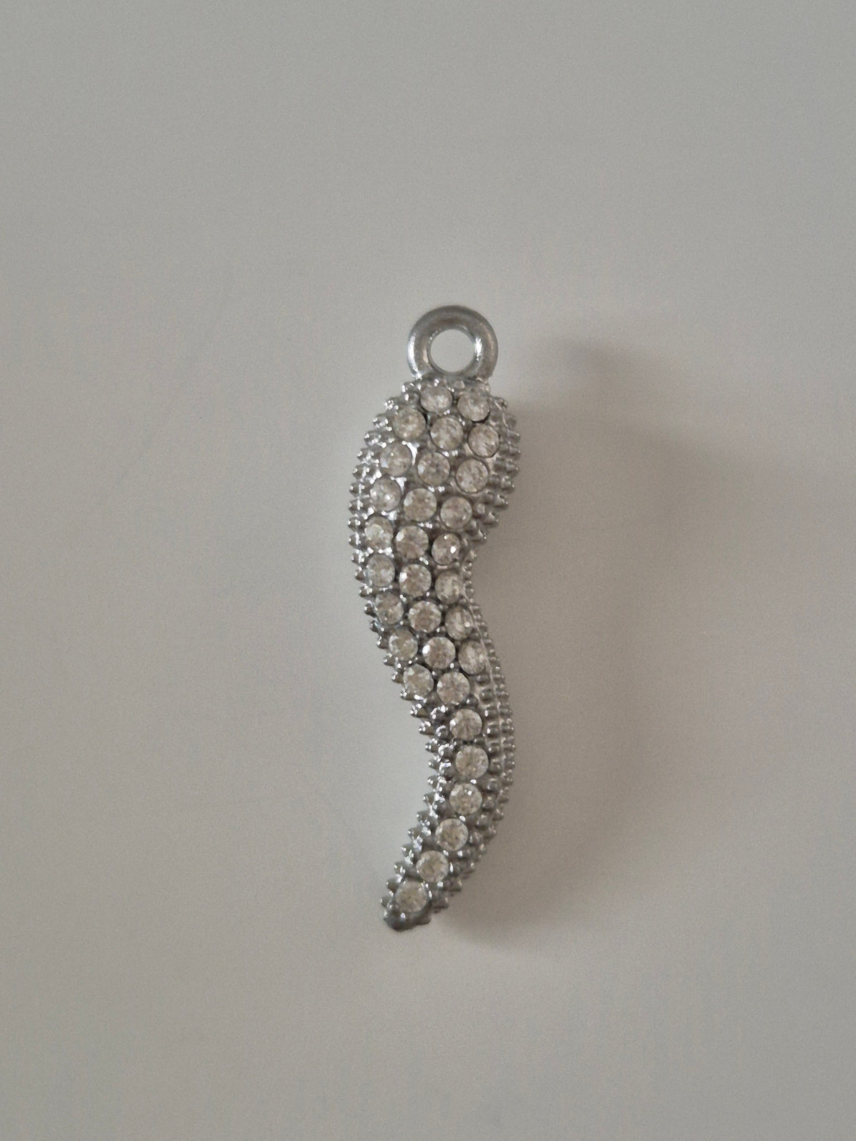 Ciondolo cornino strass